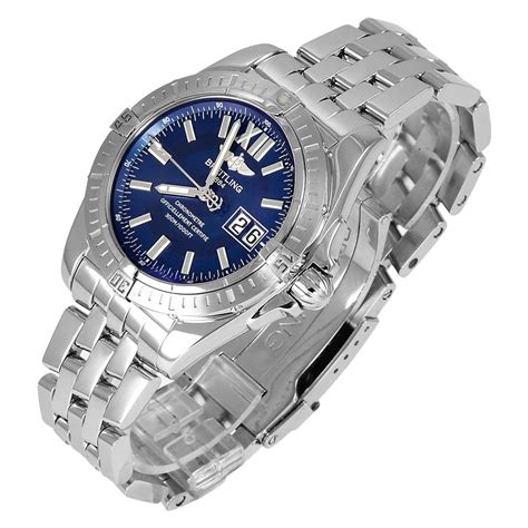 breitling galactic blue dial|Breitling Galactic 41 .